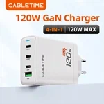 Cable Time GaN PD3.1 3C1A 120W wall charger 3