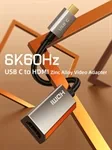 Cable USB C TO HDMI Adapter Female 8K 60Hz 4K 144Hz Black 20CM 8