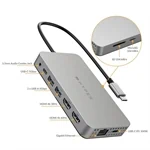 Hyper Dual 4K HDMI 10-in-1 USB-C Hub M1/M2/M3