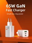 CableTime Portable 65w GaN USB-C 3 Ports Wall Charger 2