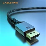 Cable Premium DP1.4 Male to Male Gold Plated Black 2M 2