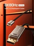 CableTime USB-C to DisplayPort 1.4 Cable 8K60Hz 4K144Hz 3M Black CC22N 6