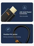 CableTime DisplayPort 1.2 to HDMI Cable 4K 60Hz 1.8M Black CD32K 2
