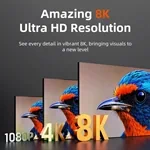 CableTime Slim HDMI 2.1 Cable 8K60Hz 48Gbps 1M Black CH14H 3