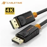 Cable Time DisplayPort 1.2 to DisplayPort 1.2 Cable 4K 60Hz 1.8M Black CD21K
