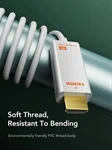 CableTime Mini DisplayPort to HDMI Cable 4K 30Hz 3M White CD43N 3