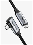 CableTime USB-C to USB-C Right Angle Cable 100W 20Gbps 4K 2M