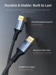 Cable Time DisplayPort 2.1 Cable 16K 60Hz 8K 120Hz 4K 240Hz 80Gbps 3M Black