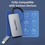 CableTime USB-C 3.0 to RJ45 2.5Gbps Adapter 0.15M CB57G 5