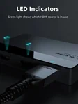 CableTime 1-IN-2 HDMI Splitter 4K60Hz HDMI Splitter 2