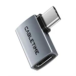 Cable Time USB4 Type-C OTG Adapter L Shape 40Gbps 240W 8K