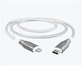 Cygnett Rugged Lightning to USB-C Fast Charging Cable 2M White