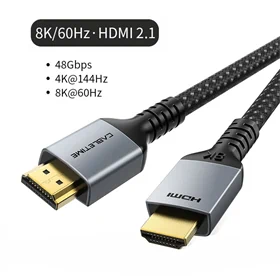 Cable 8K PVC HDMI 2.1 Gold plated 8K 60HZ 48Gb Black 1M