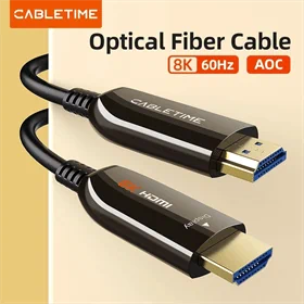 Cable 8K PVC HDMI 2.1 8K 60HZ 48Gb Flexilble matt Black 20M