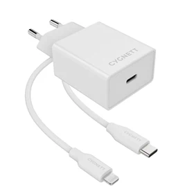 Charger for iPhone with removable cable + Lightning to USB-C 18W from Cygnett