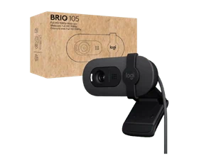 מצלמת רשת LOGITECH BRIO 105 FHD Built in Mic Auto Brightness