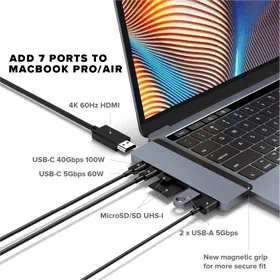 NEW HyperDrive DUO 7-in-2 USB-C Hub Silver