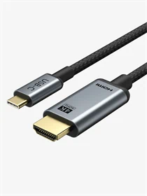 Cable USB TYPE C TO HDMI 4K 60Hz Braided 18G 1.8M black