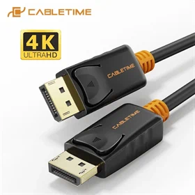 Cable Time DisplayPort 1.2 to DisplayPort 1.2 Cable 4K 60Hz 1.8M Black CD21K