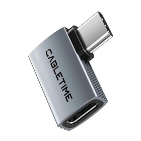 Cable Time USB4 Type-C OTG Adapter L Shape 40Gbps 240W 8K