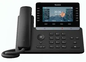 Yealink T85W SIP IP Phone 5.5" Adjustable Color LCD Wi-Fi 6 Bluetooth Linux 16 SIP Gigabit PoE