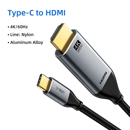 Cable Premium USB Type C to HDMI 4K 60HZ 18Gb Black 5M