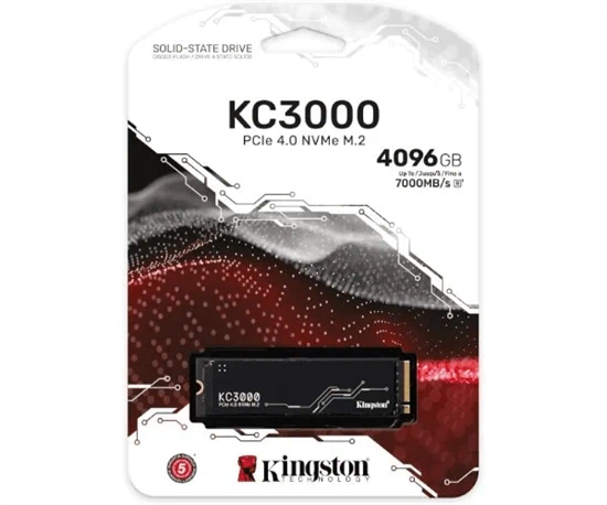 Kingston KC3000 4096GB NVME Gen4 7000/7000 R/W