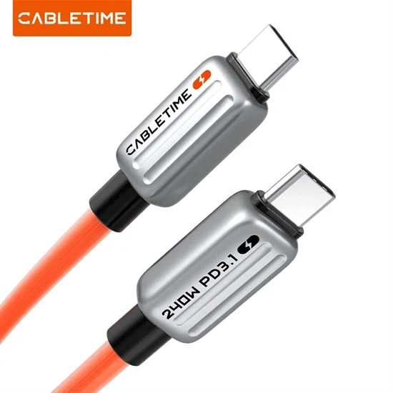 Cable PD240W USB C TO C 480Mbps Orange 1M