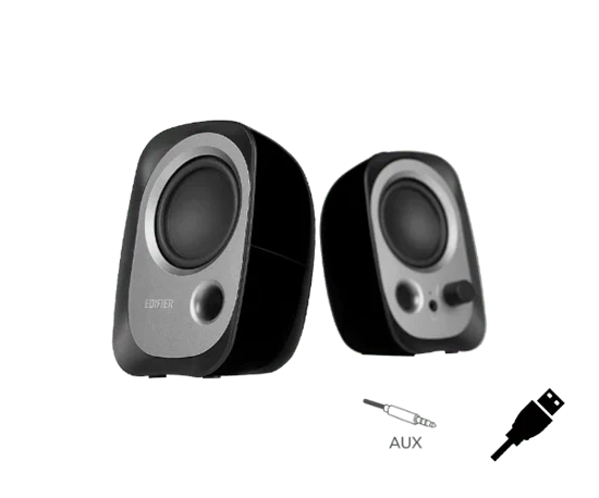 Edifier R12U USB Compact Speakers Black 4W RMS AUX