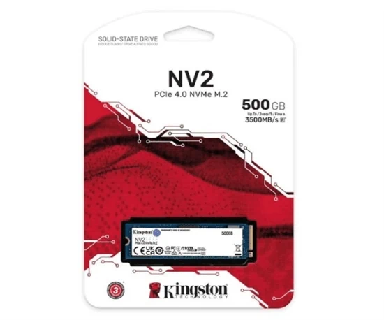 Kingston NV2 500GB NVME GEN 4.0 4X4 M.2 2280