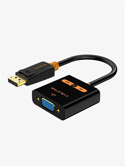 CableTime DisplayPort DP to VGA Adapter Full HD 1080P 60Hz 0.2M CP25B