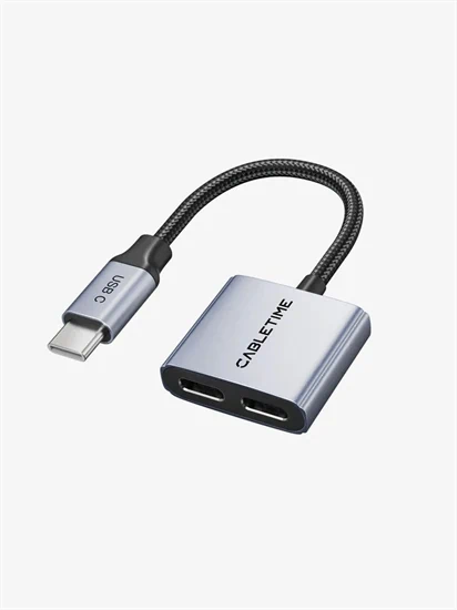 Cable Time USB-C to USB-C Audio + USB-C PD 60W Adapter