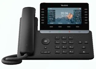 Yealink T85W SIP IP Phone 5.5" Adjustable Color LCD Wi-Fi 6 Bluetooth Linux 16 SIP Gigabit PoE