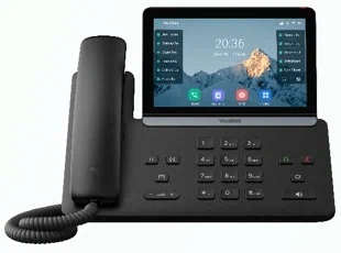 Yealink T87W SIP IP Phone 7" Touchscreen Color LCD Wi-Fi 6 Bluetooth Linux 16 SIP Gigabit PoE EXP55
